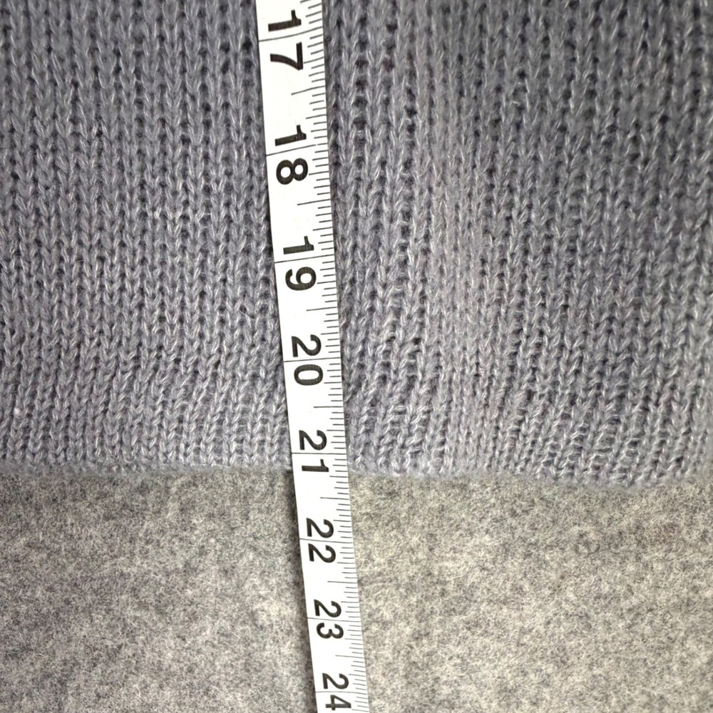 Nia Ariana Cardigan Sweater Womens S/M Gray Cropped Relaxed Fit Boxy Minimalist - Picture 11 of 15